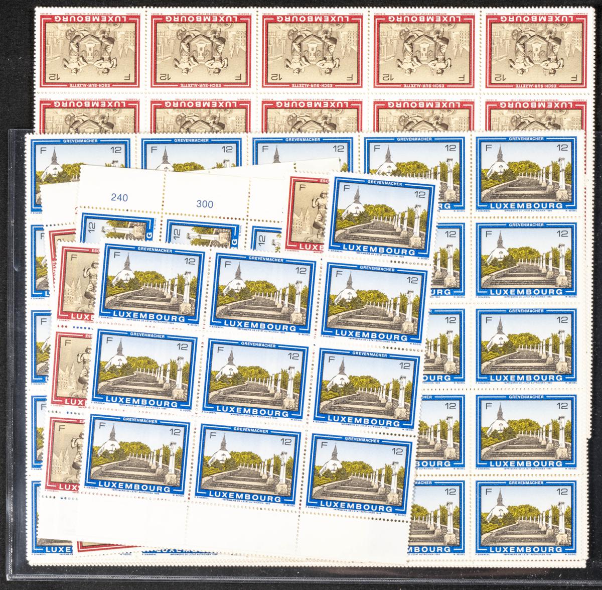 1196 | Luxembourg. Sets and stamps stock
