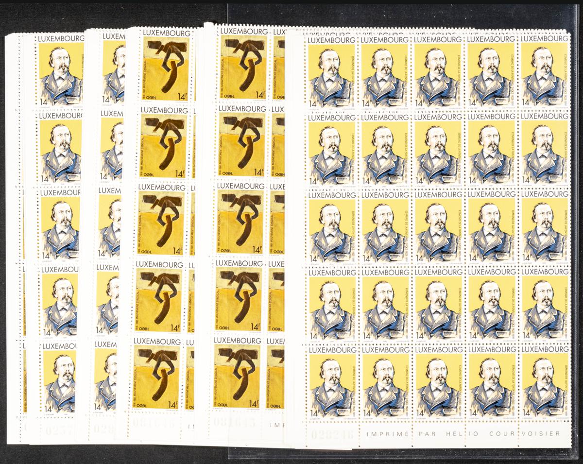1217 | Luxembourg. Sets and stamps stock
