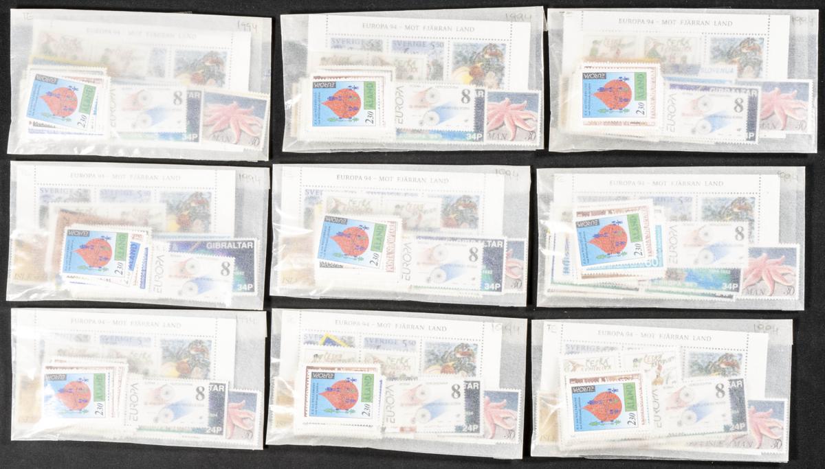 1425 | Theme Europa. Sets and stamps stock