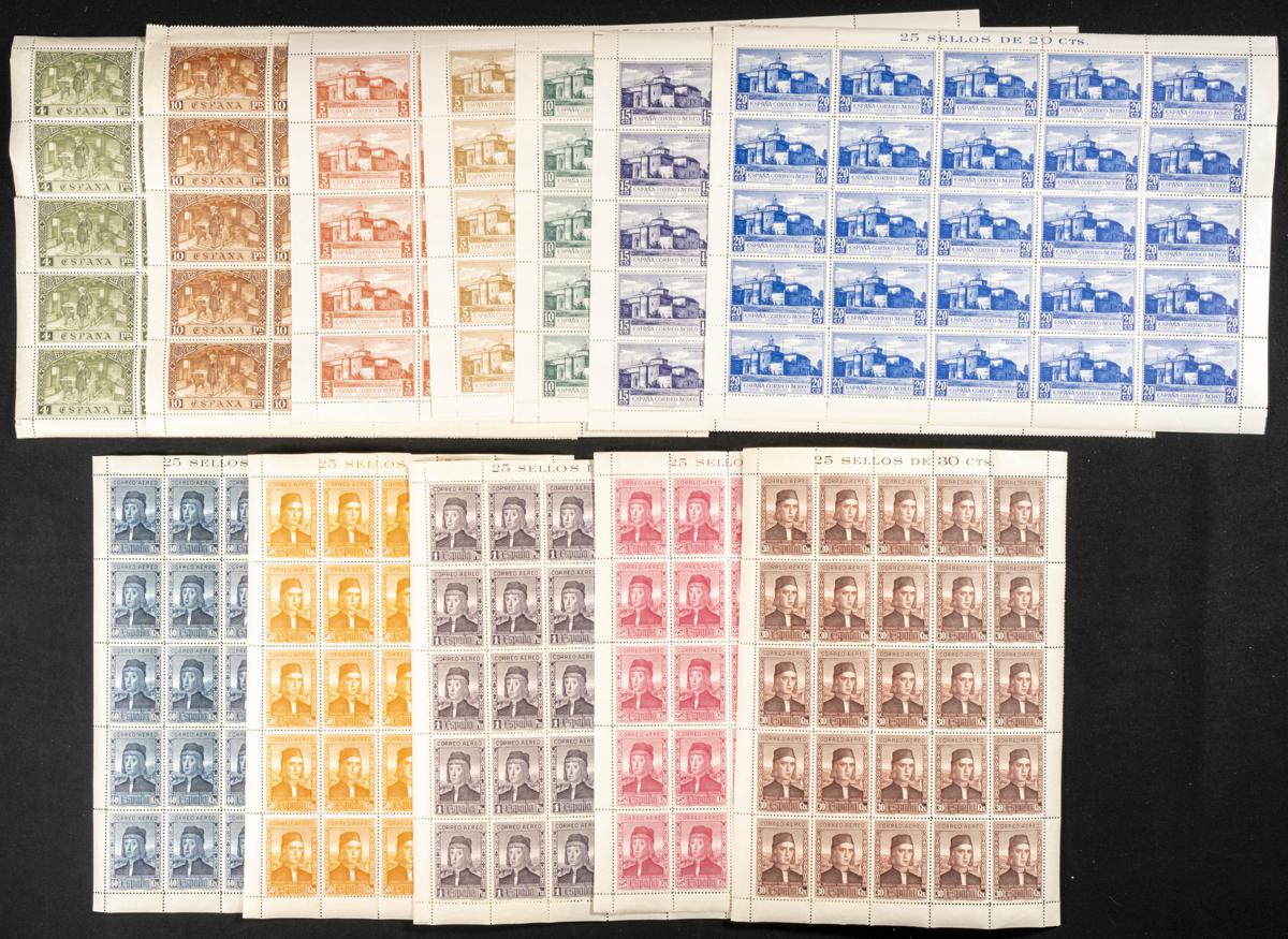 63 | Spanish Collection. Sets and stamps stock