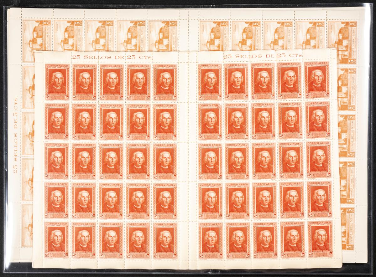 66 | Spanish Collection. Sets and stamps stock