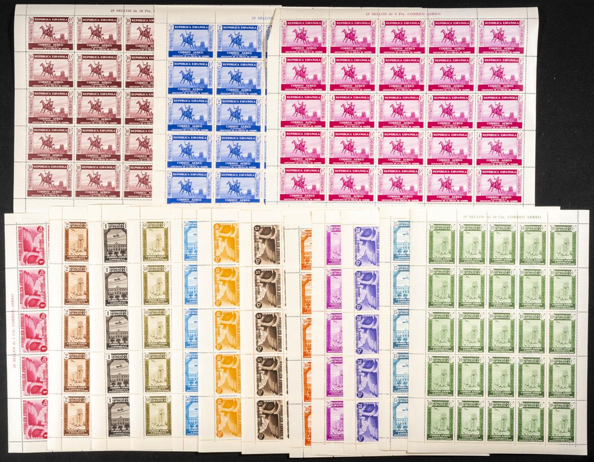 72 | Spanish Collection. Sets and stamps stock