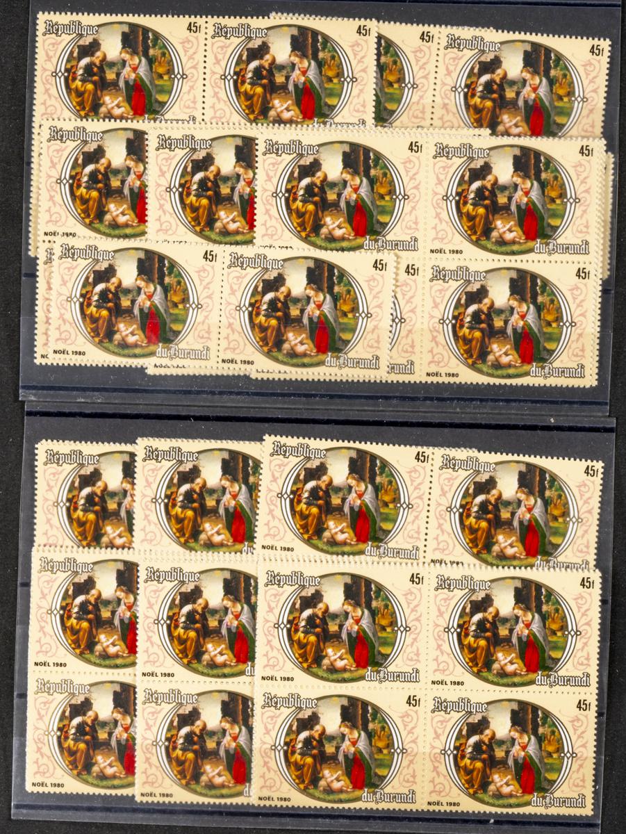 814 | Burundi. Sets and stamps stock