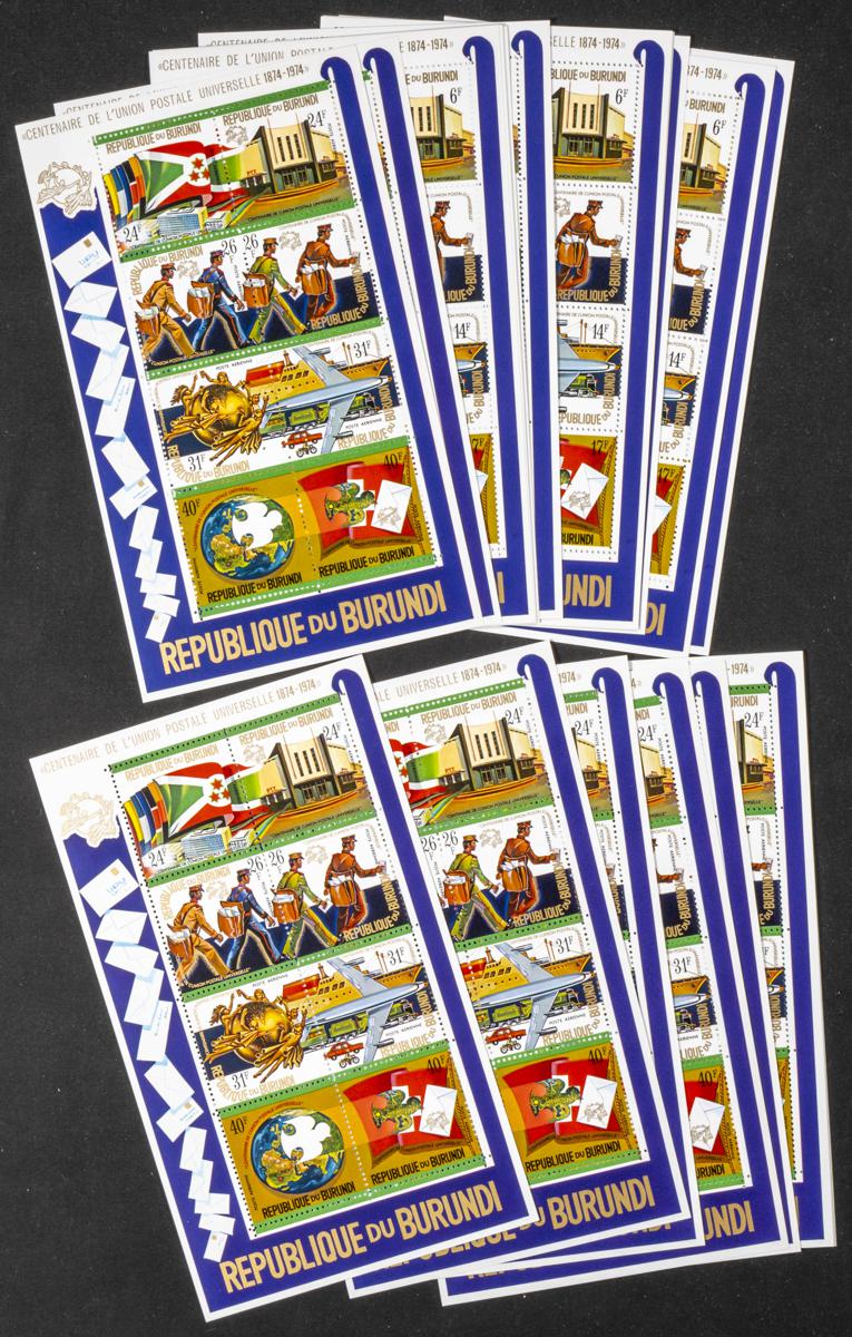 817 | Burundi. Sets and stamps stock