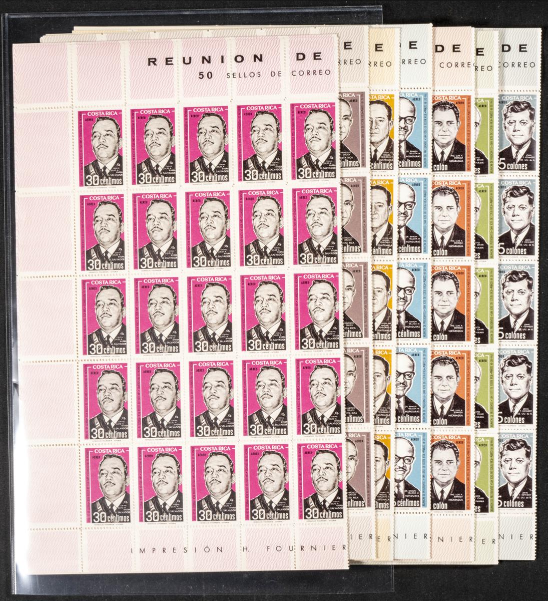 827 | Costa Rica. Sets and stamps stock