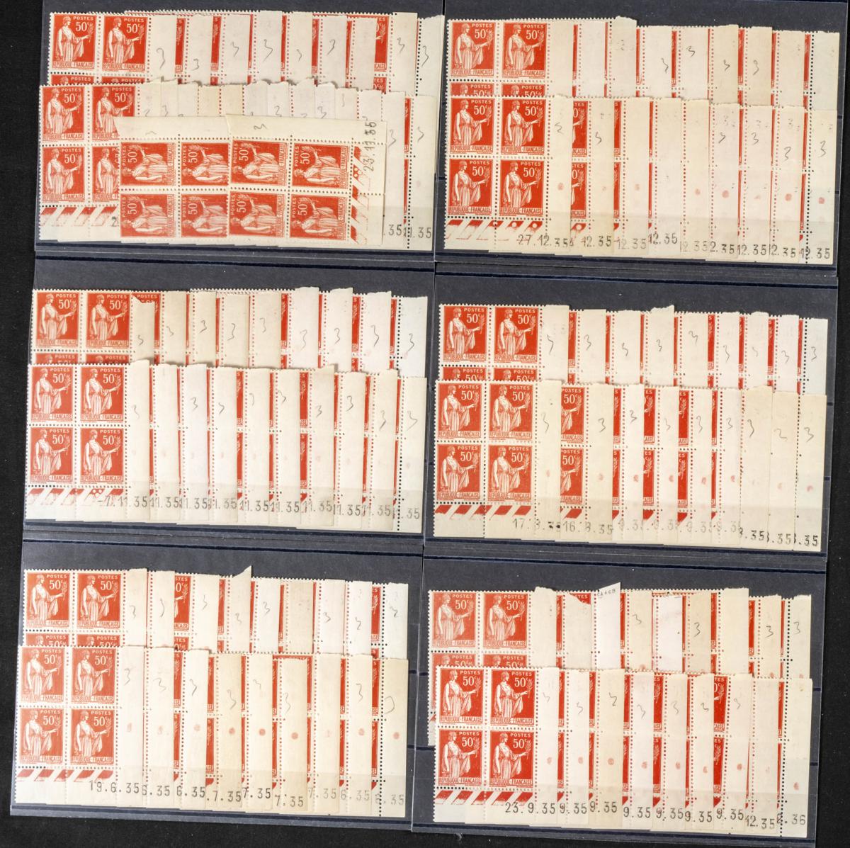 837 | France. Sets and stamps stock