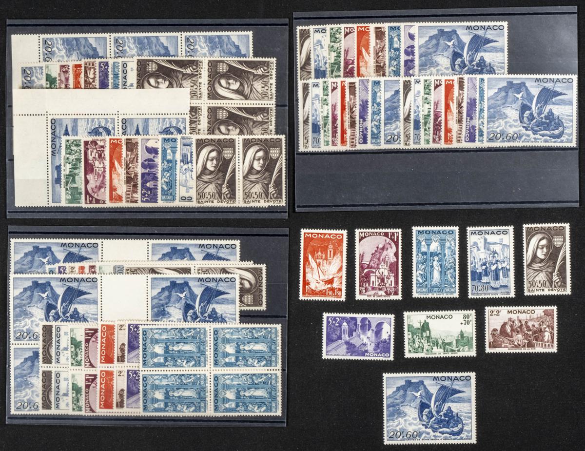 845 | Monaco. Sets and stamps stock