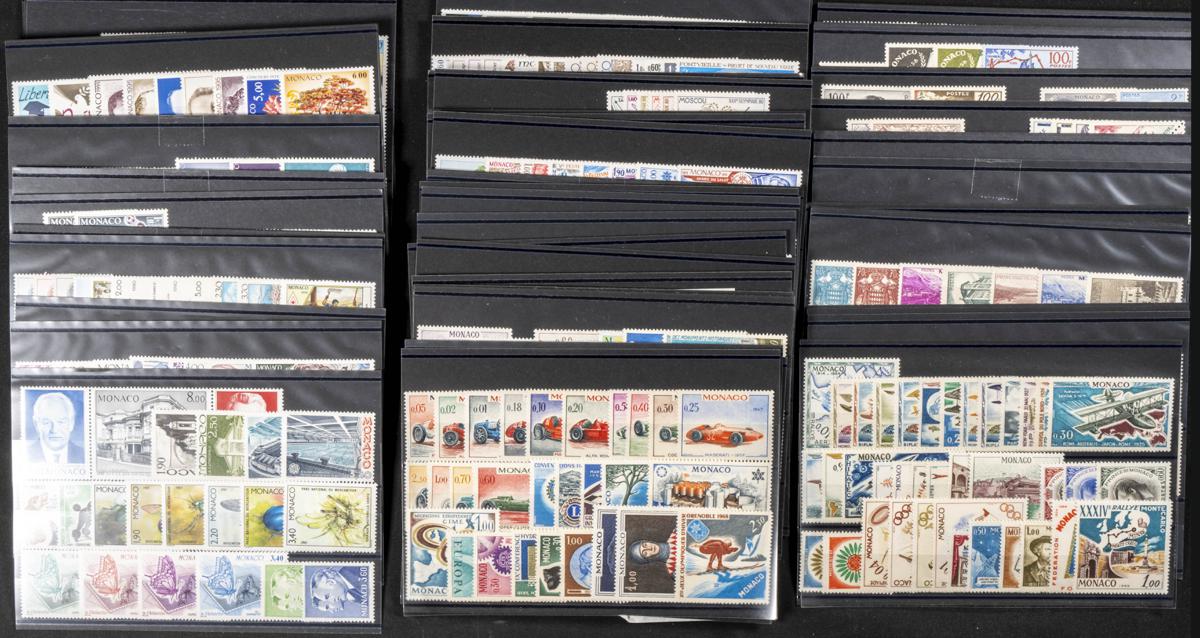 853 | Monaco. Sets and stamps stock