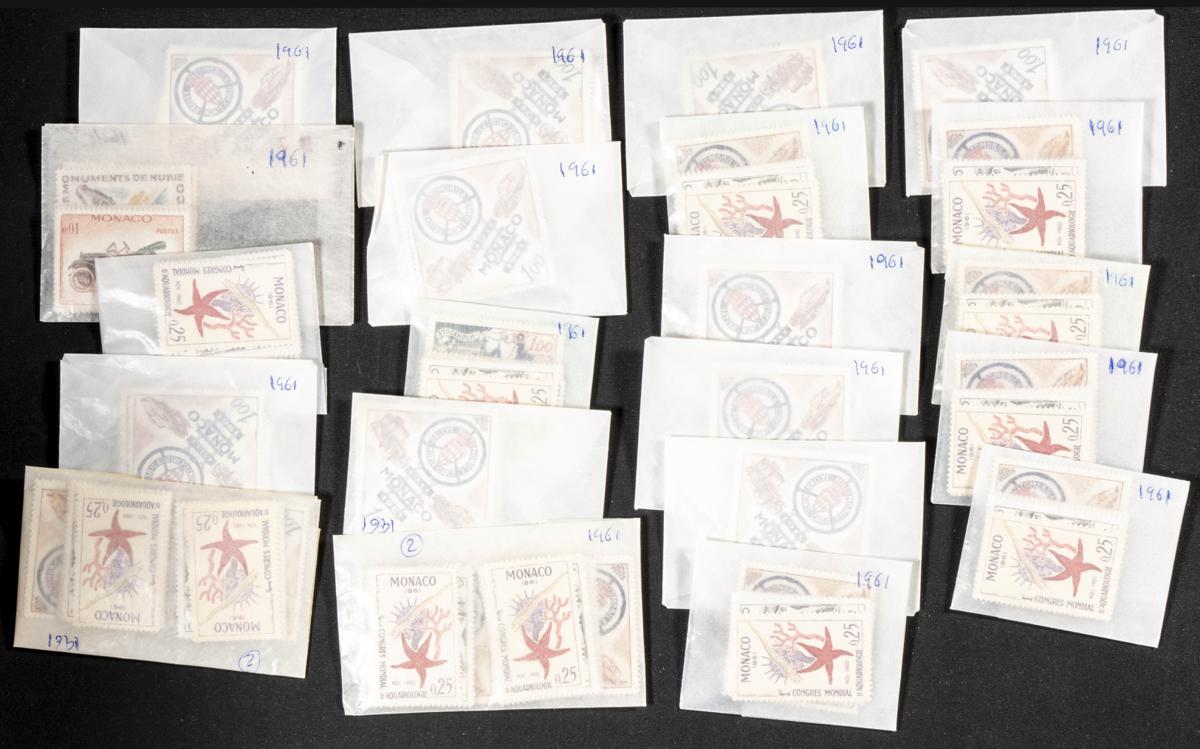 857 | Monaco. Sets and stamps stock