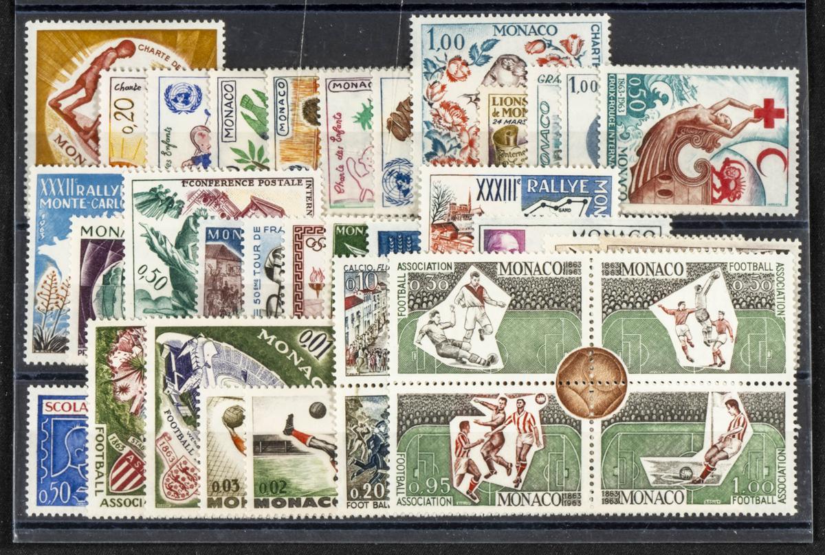 859 | Monaco. Sets and stamps stock