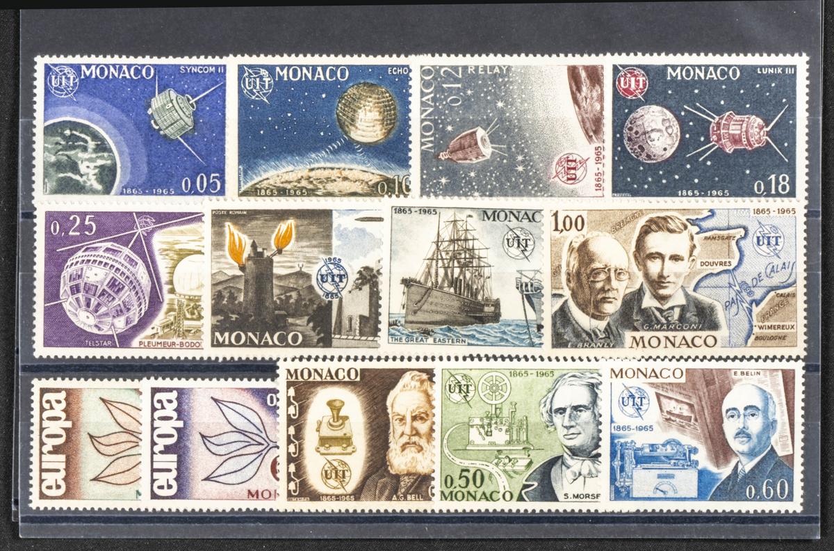 861 | Monaco. Sets and stamps stock