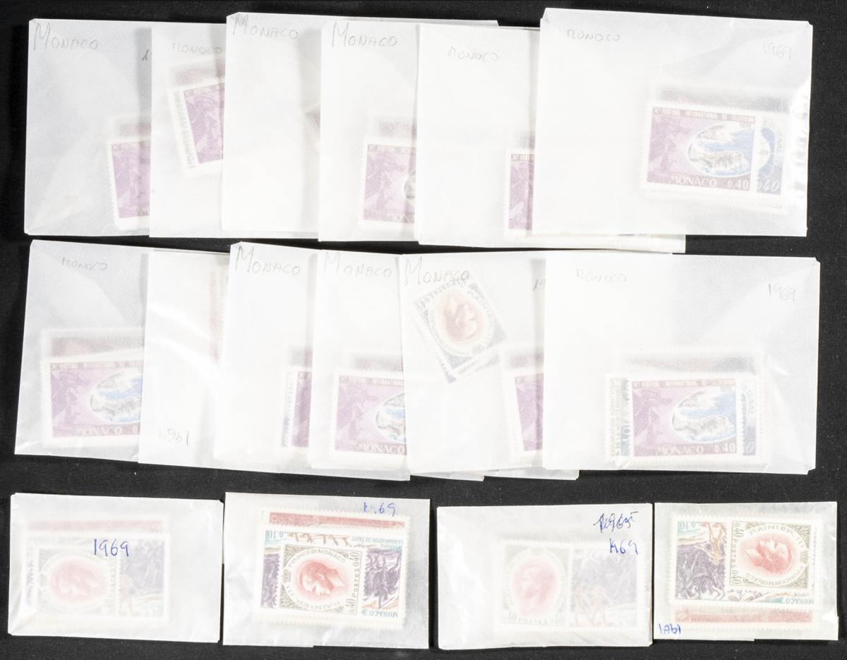 865 | Monaco. Sets and stamps stock