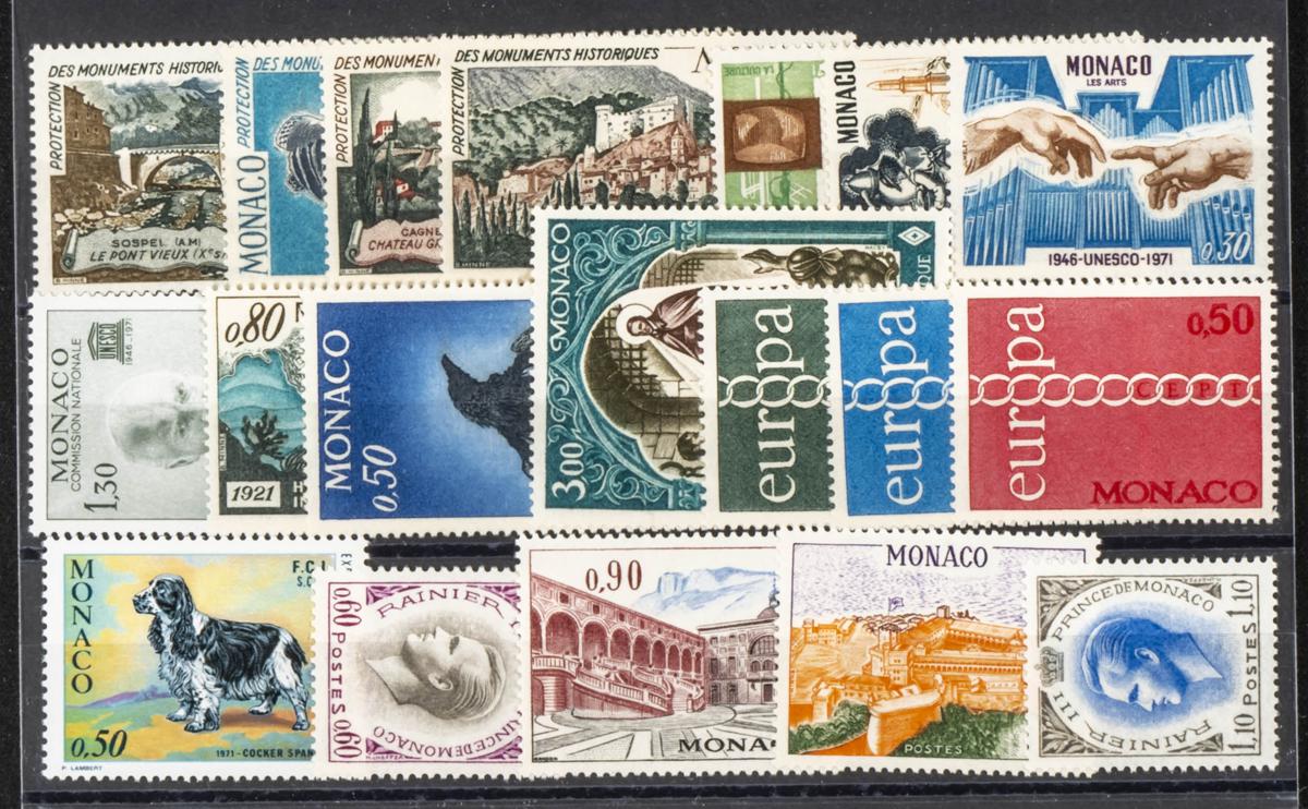 867 | Monaco. Sets and stamps stock