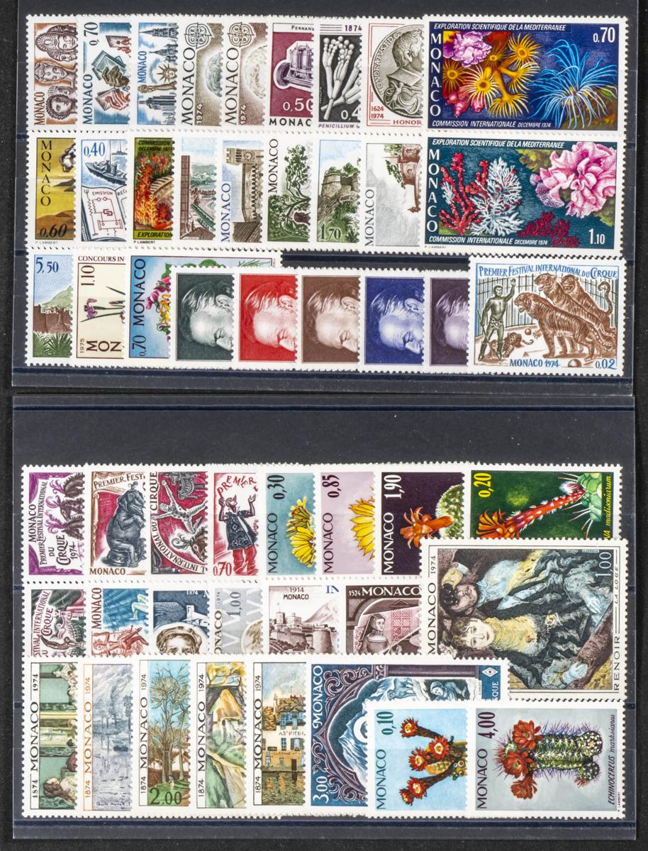 870 | Monaco. Sets and stamps stock