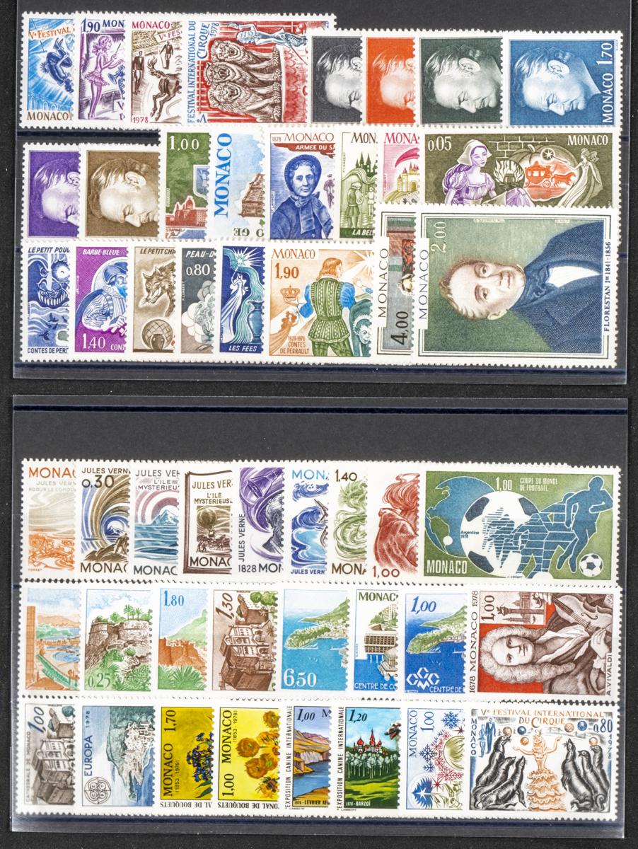 874 | Monaco. Sets and stamps stock
