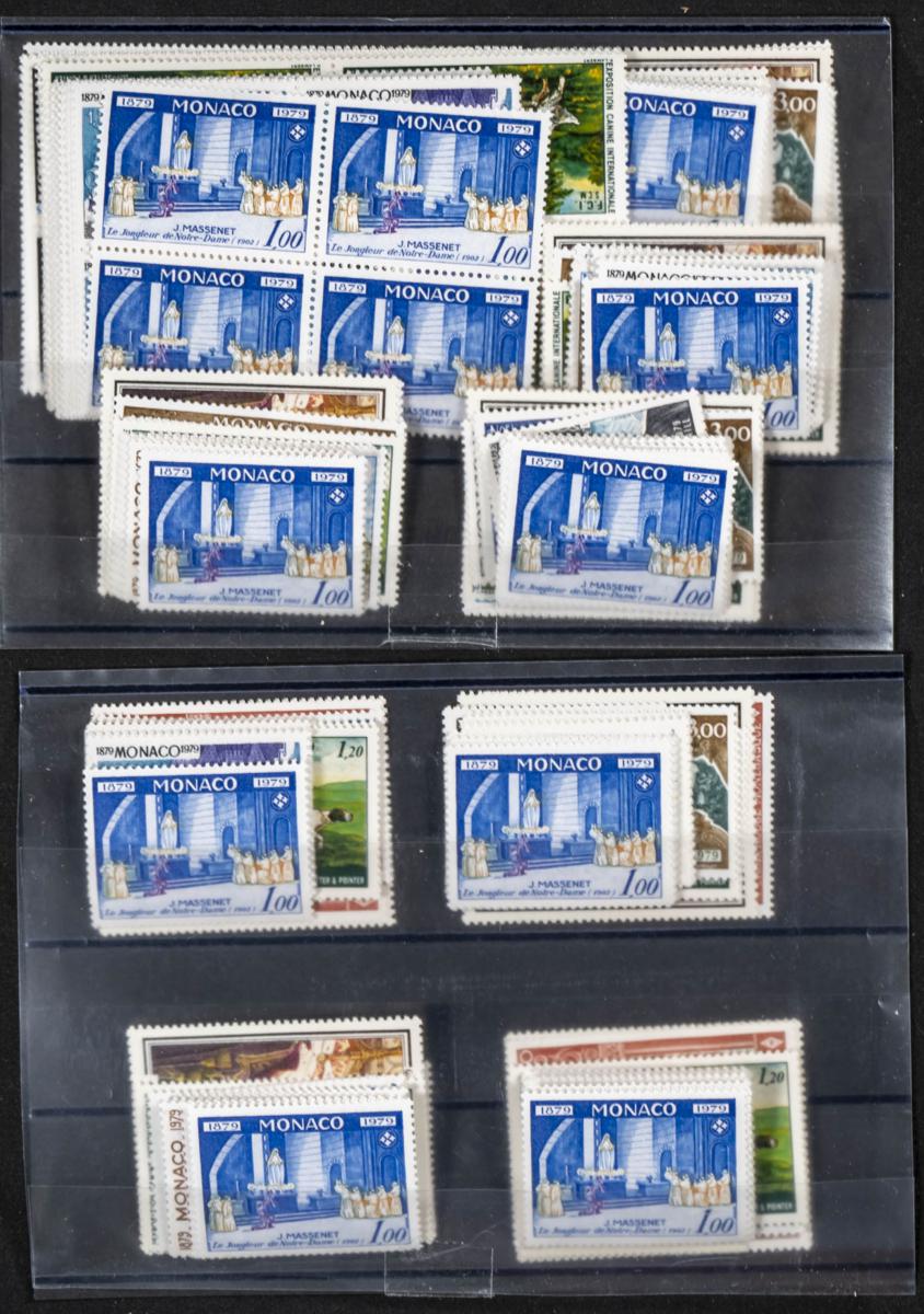 875 | Monaco. Sets and stamps stock