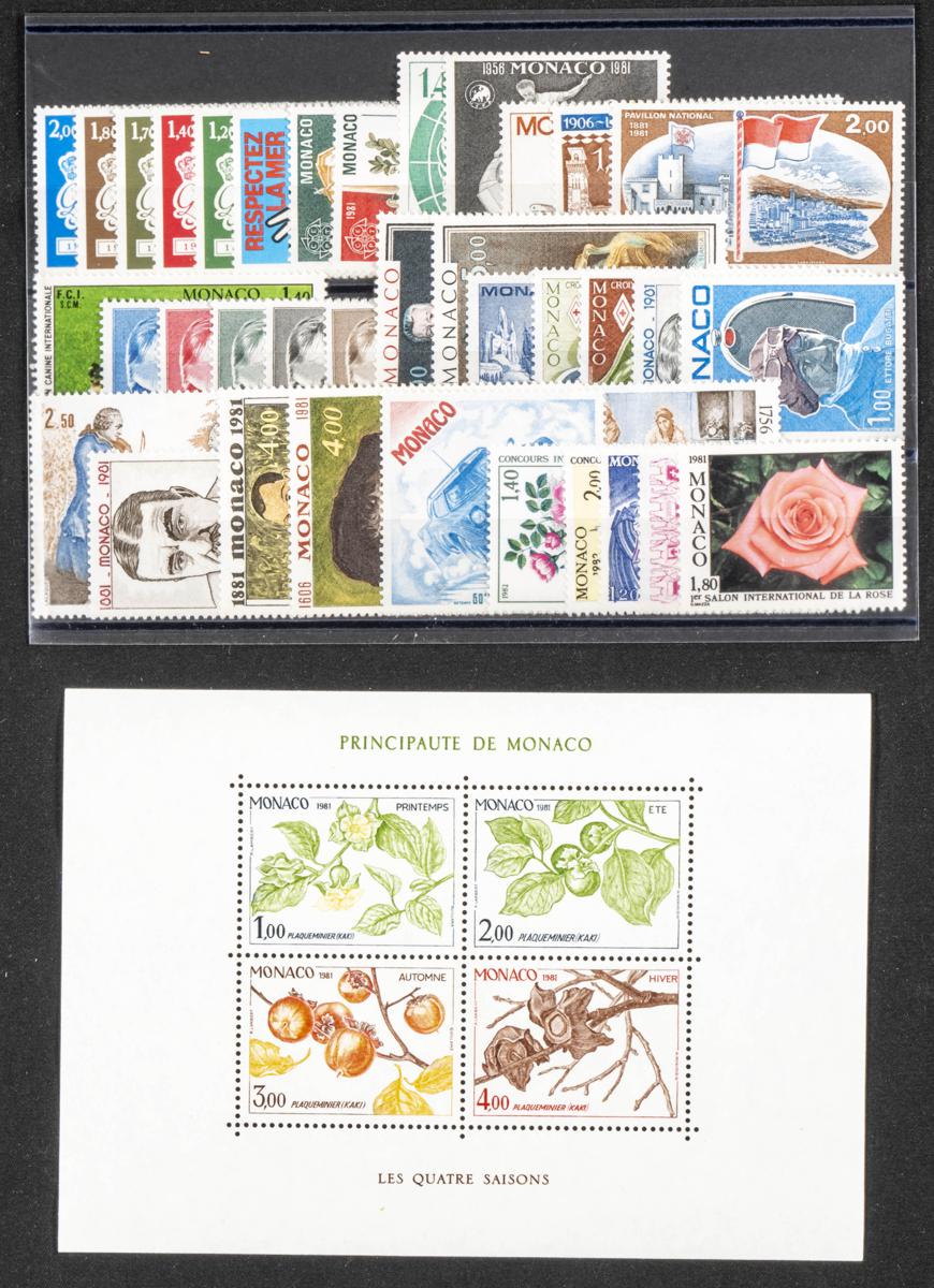 877 | Monaco. Sets and stamps stock