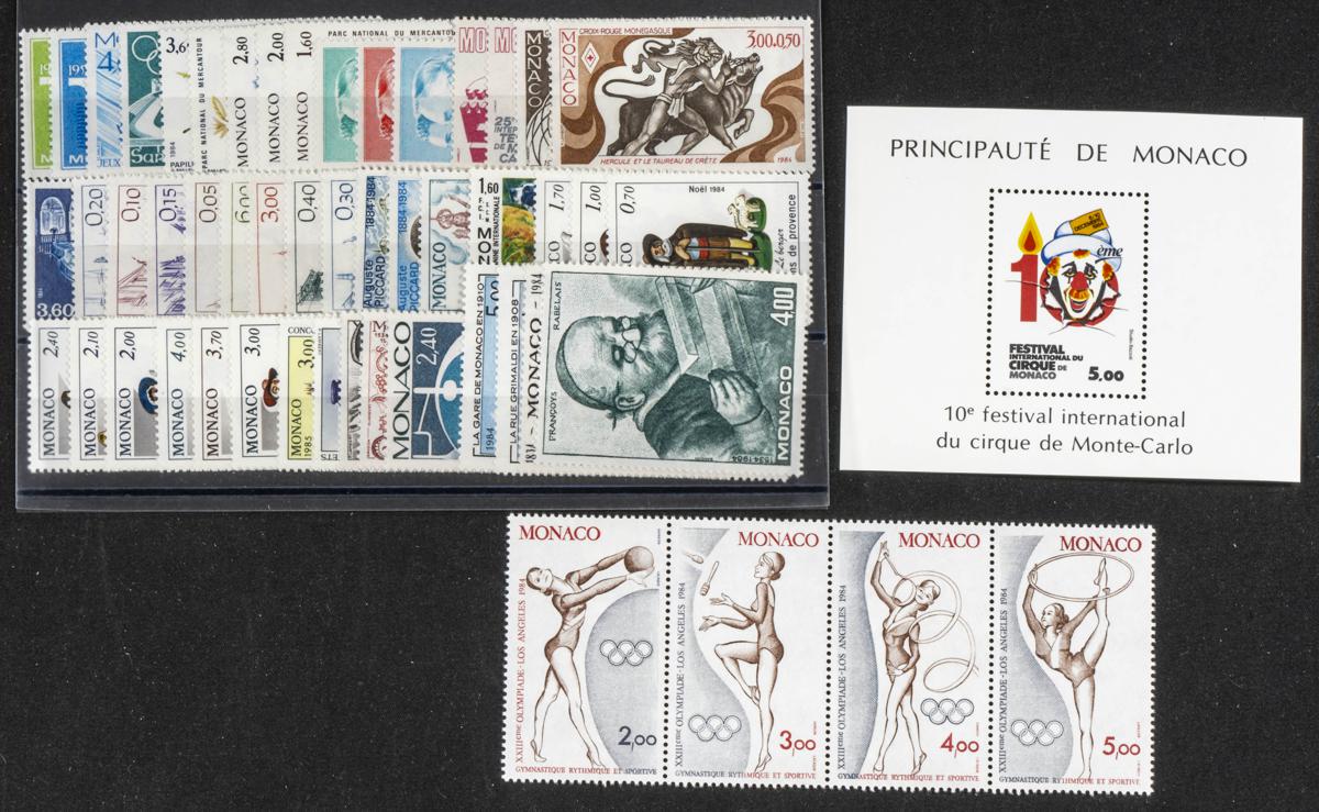 880 | Monaco. Sets and stamps stock