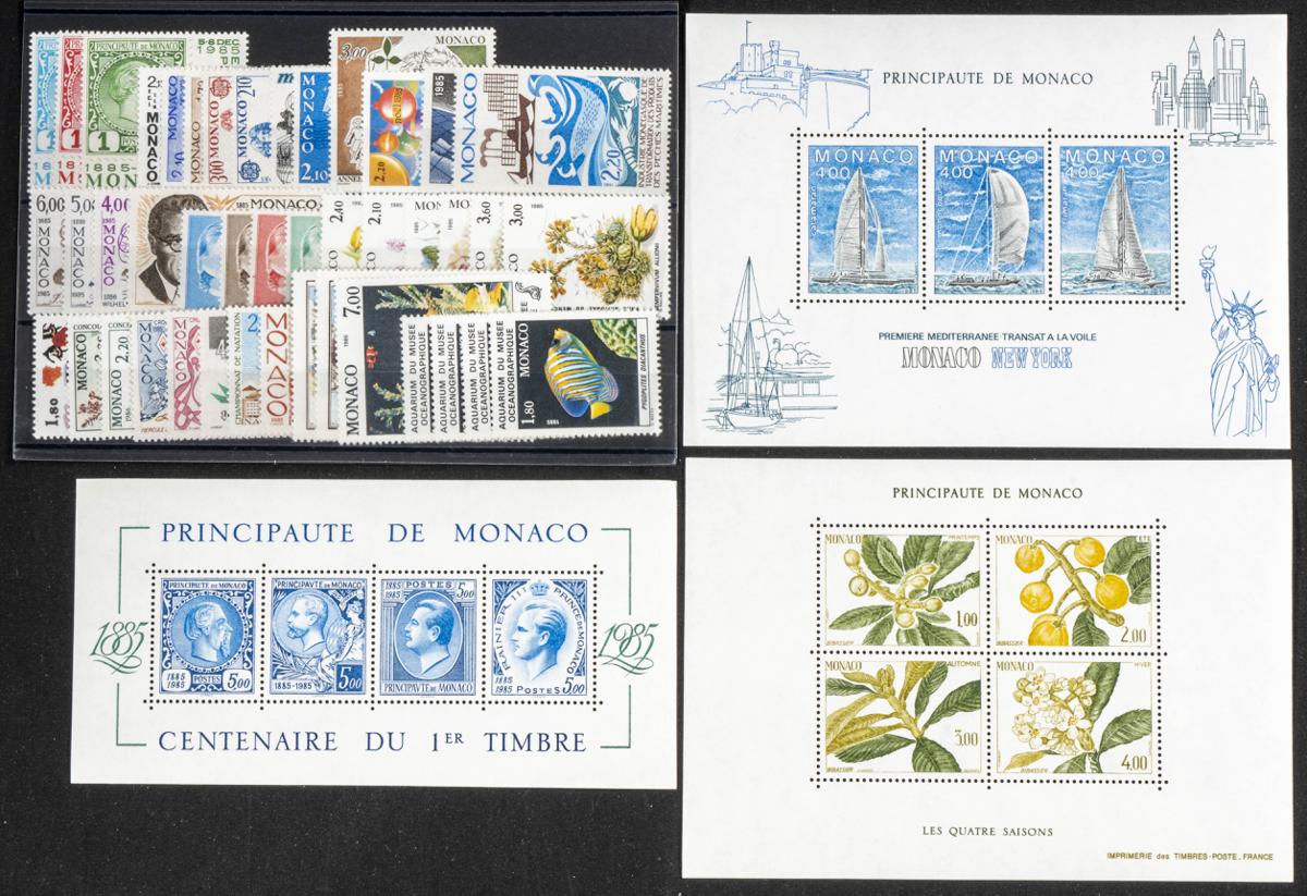881 | Monaco. Sets and stamps stock