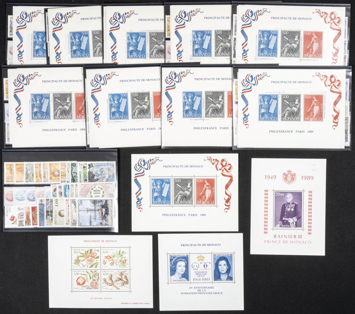 885 | Monaco. Sets and stamps stock