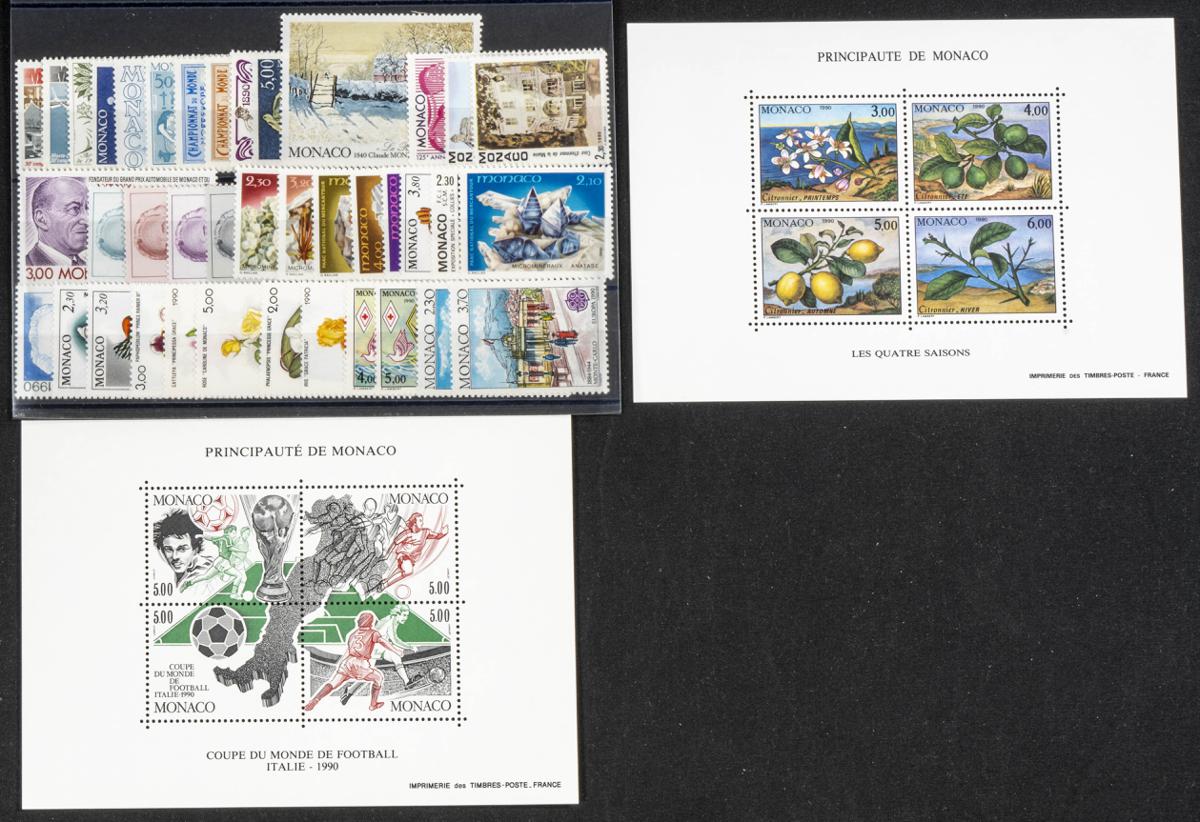 886 | Monaco. Sets and stamps stock