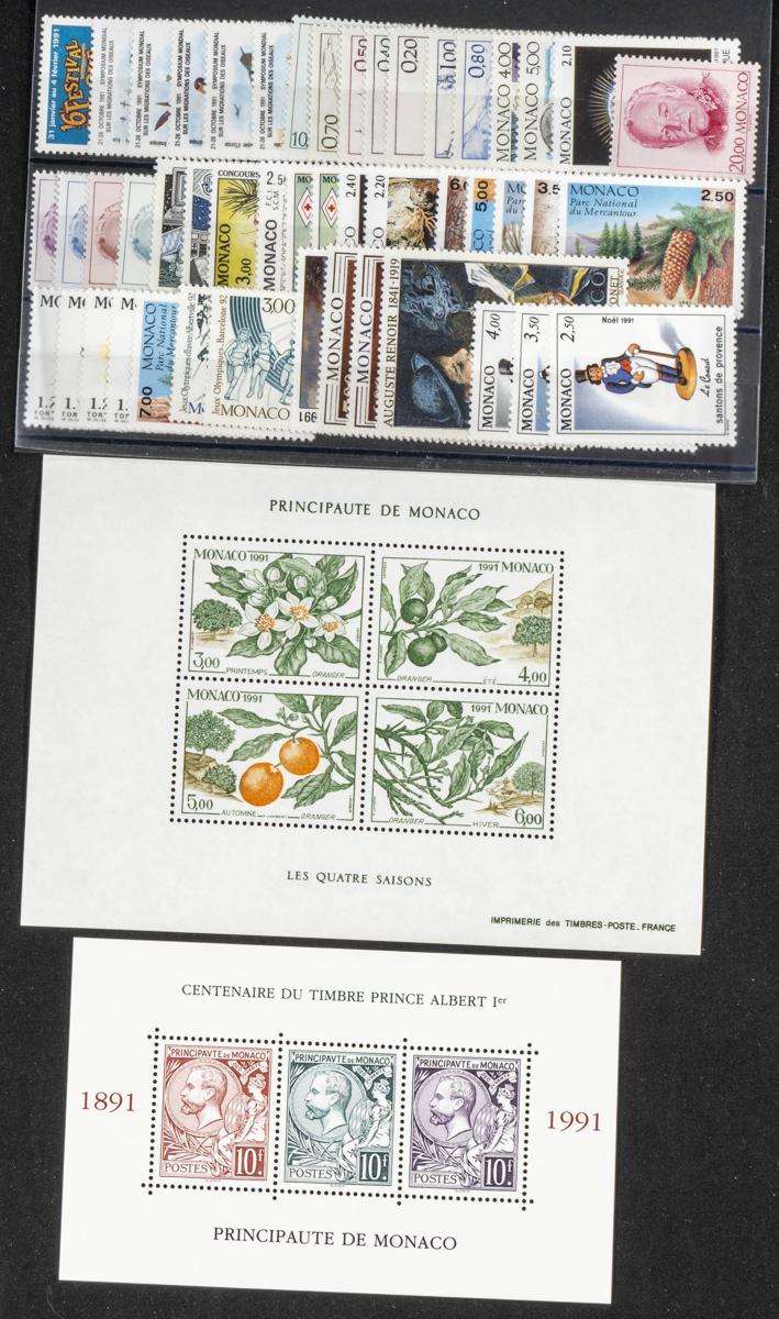 887 | Monaco. Sets and stamps stock