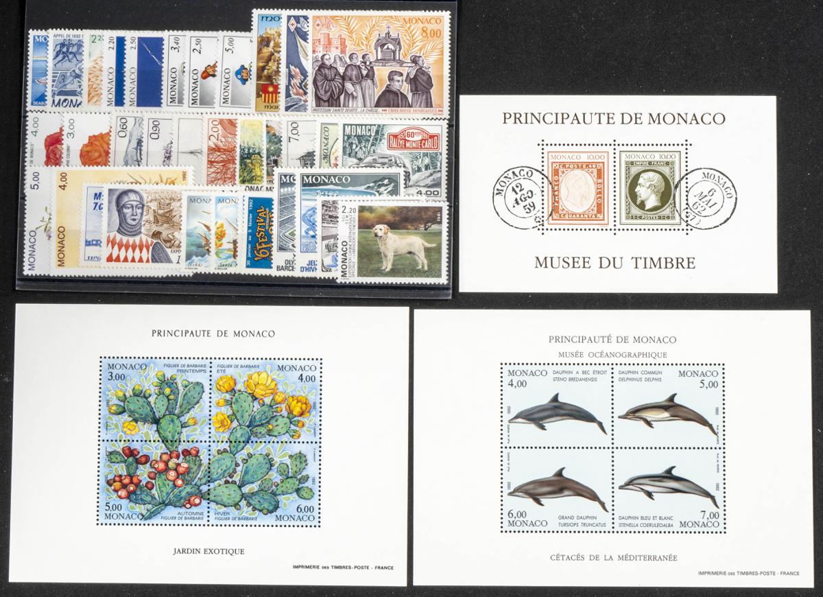 888 | Monaco. Sets and stamps stock