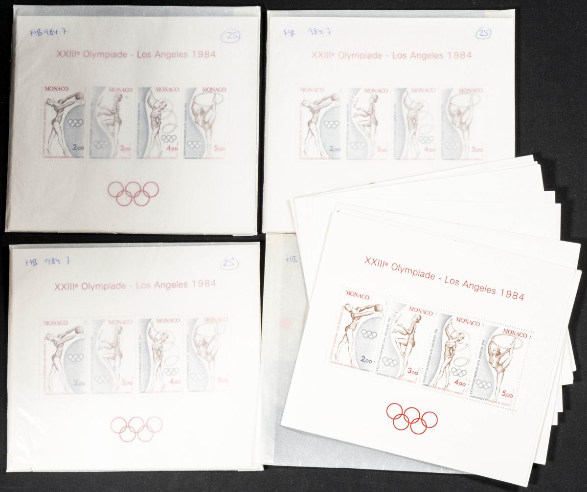900 | Monaco. Sets and stamps stock