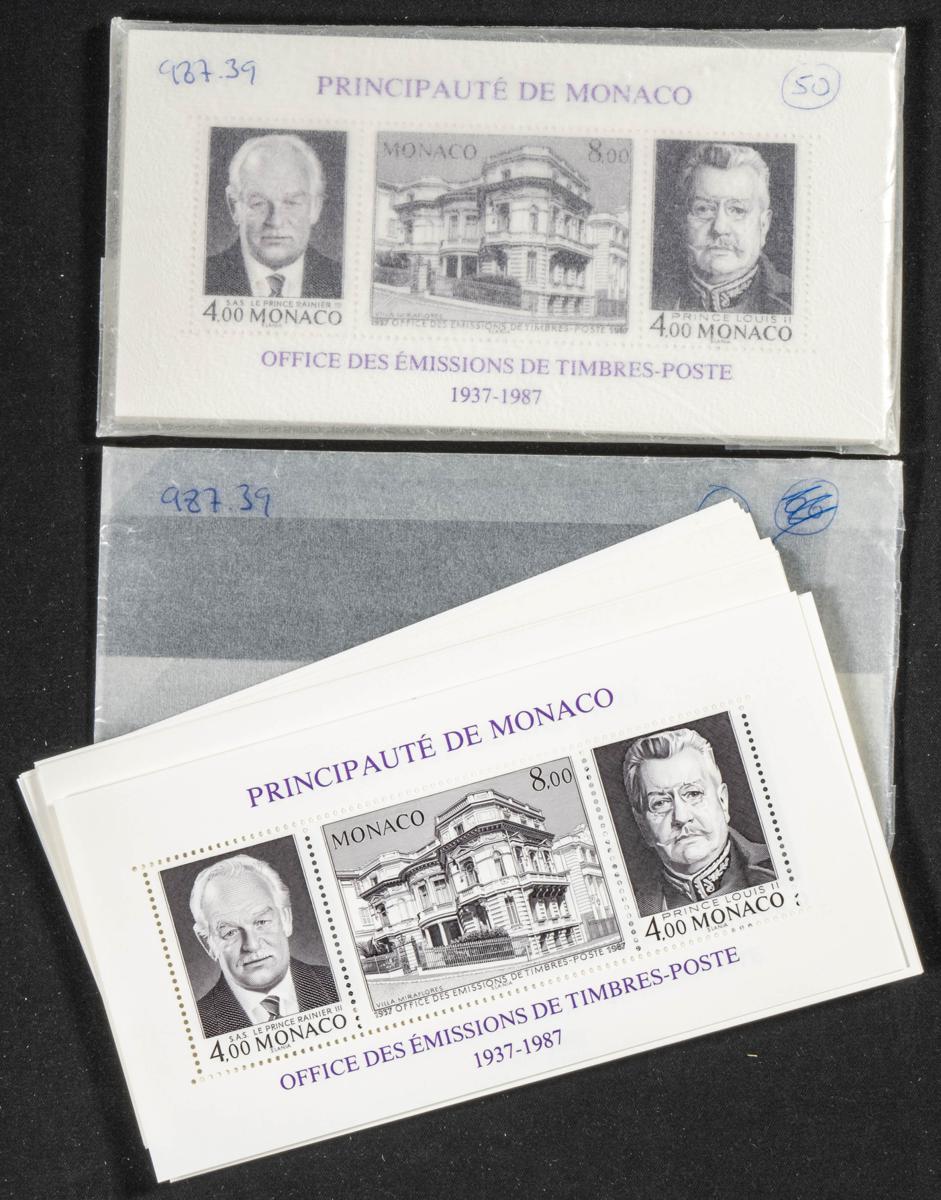 907 | Monaco. Sets and stamps stock