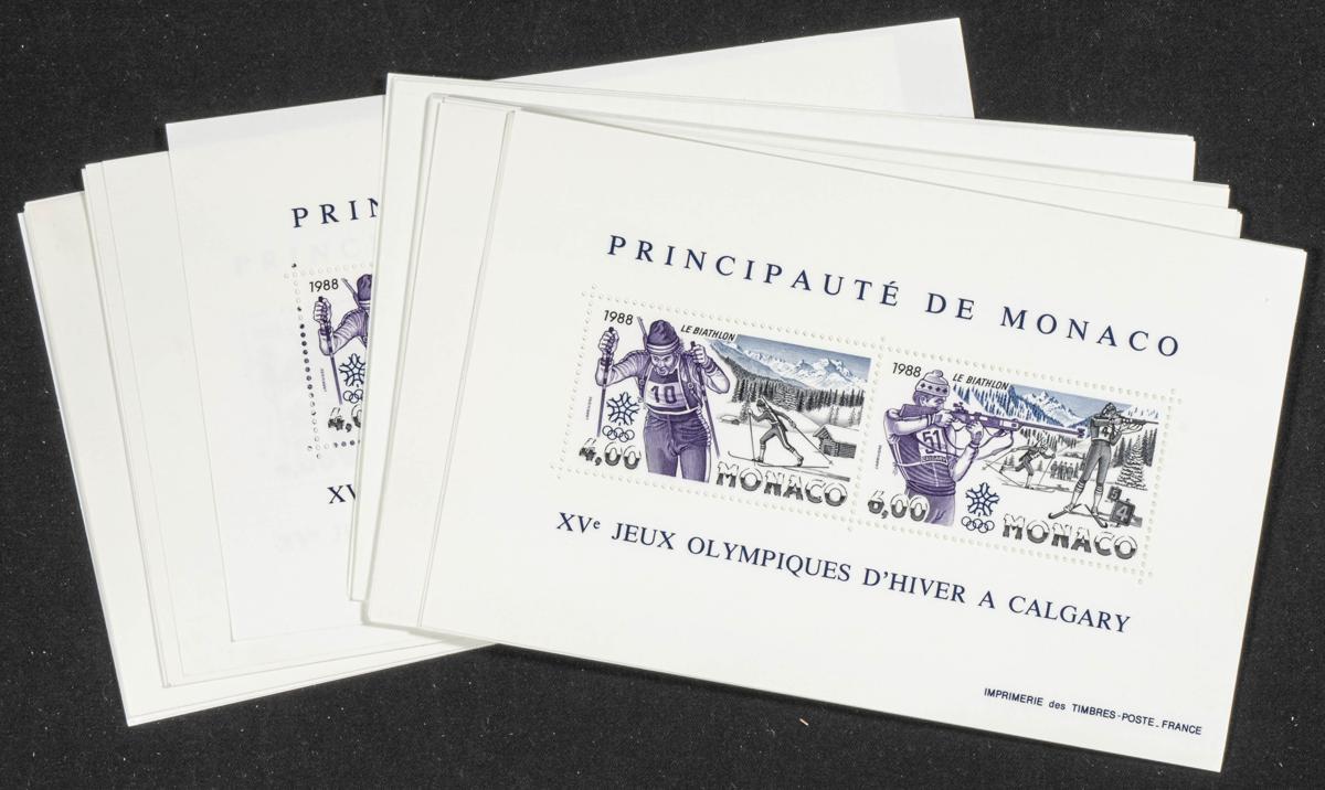 908 | Monaco. Sets and stamps stock