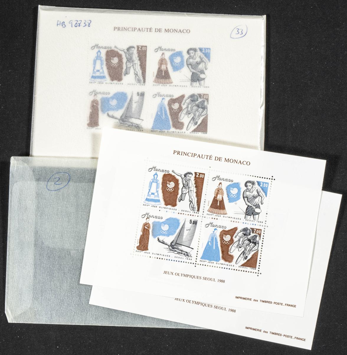 909 | Monaco. Sets and stamps stock