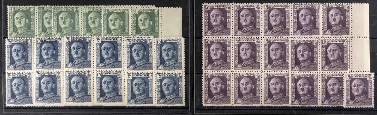 90 | Spanish Collection. Sets and stamps stock