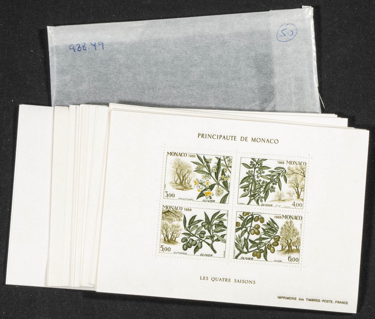 910 | Monaco. Sets and stamps stock