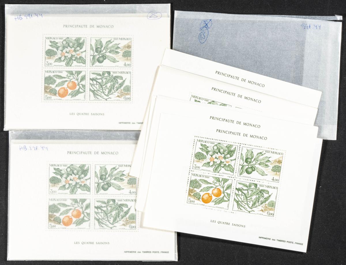 914 | Monaco. Sets and stamps stock