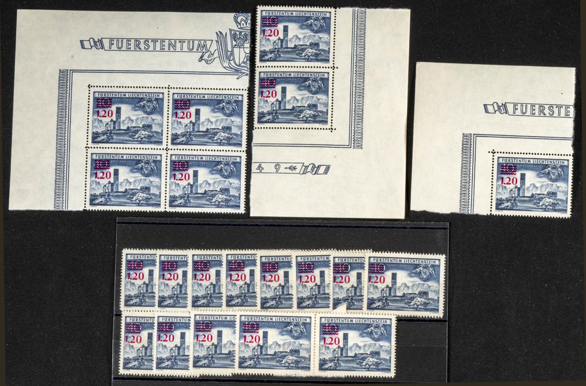 939 | Liechtenstein. Sets and stamps stock