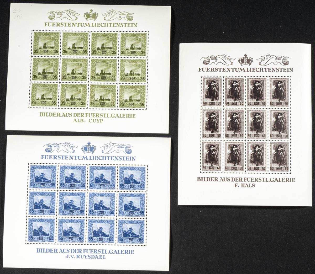 941 | Liechtenstein. Sets and stamps stock