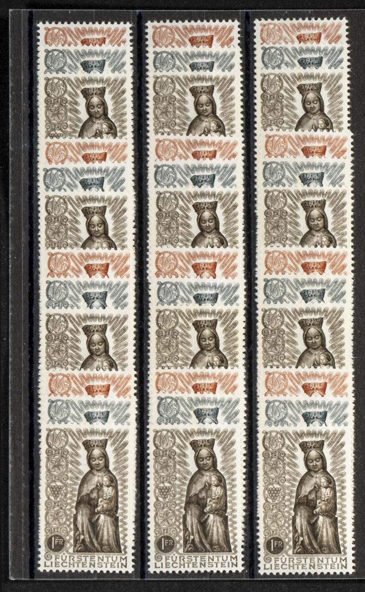 942 | Liechtenstein. Sets and stamps stock