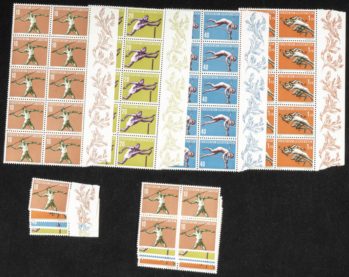 945 | Liechtenstein. Stock de Series y Sellos