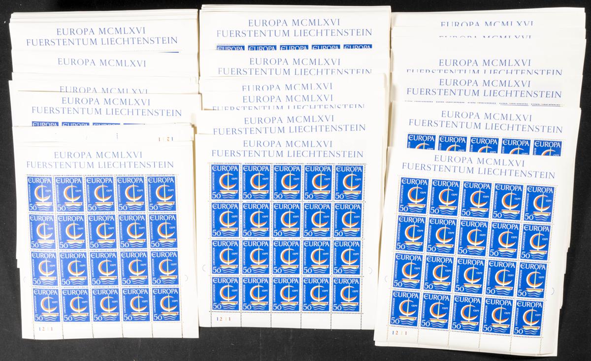 973 | Liechtenstein. Stock de Series y Sellos