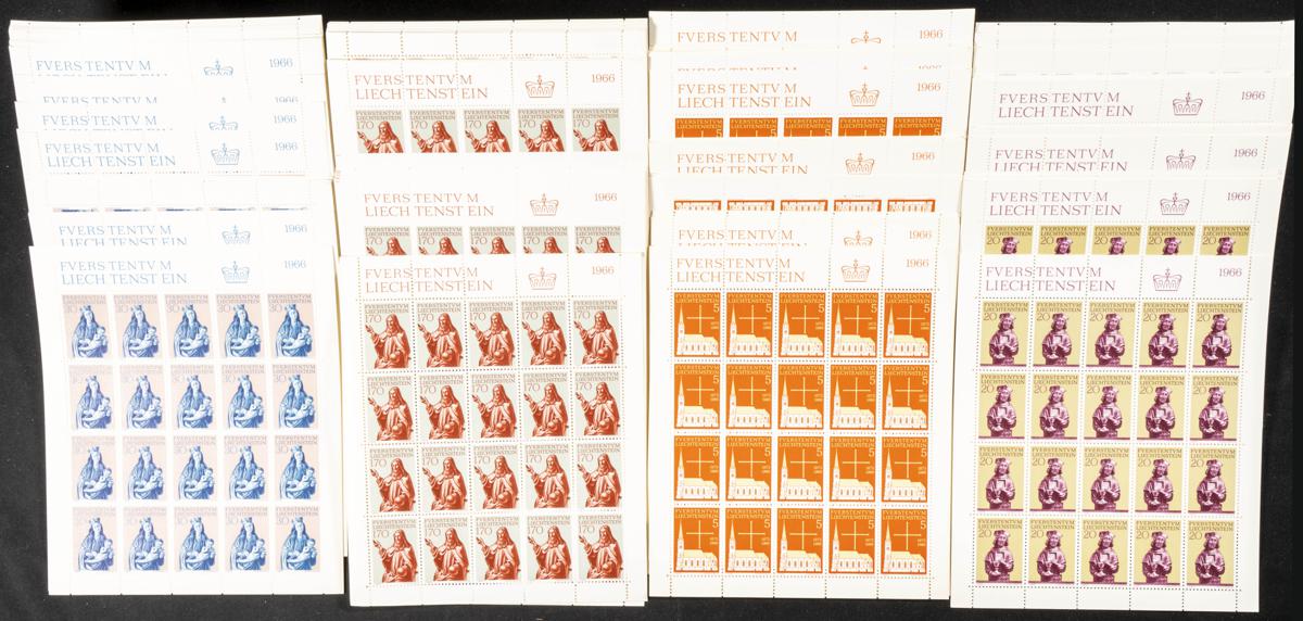 975 | Liechtenstein. Stock de Series y Sellos