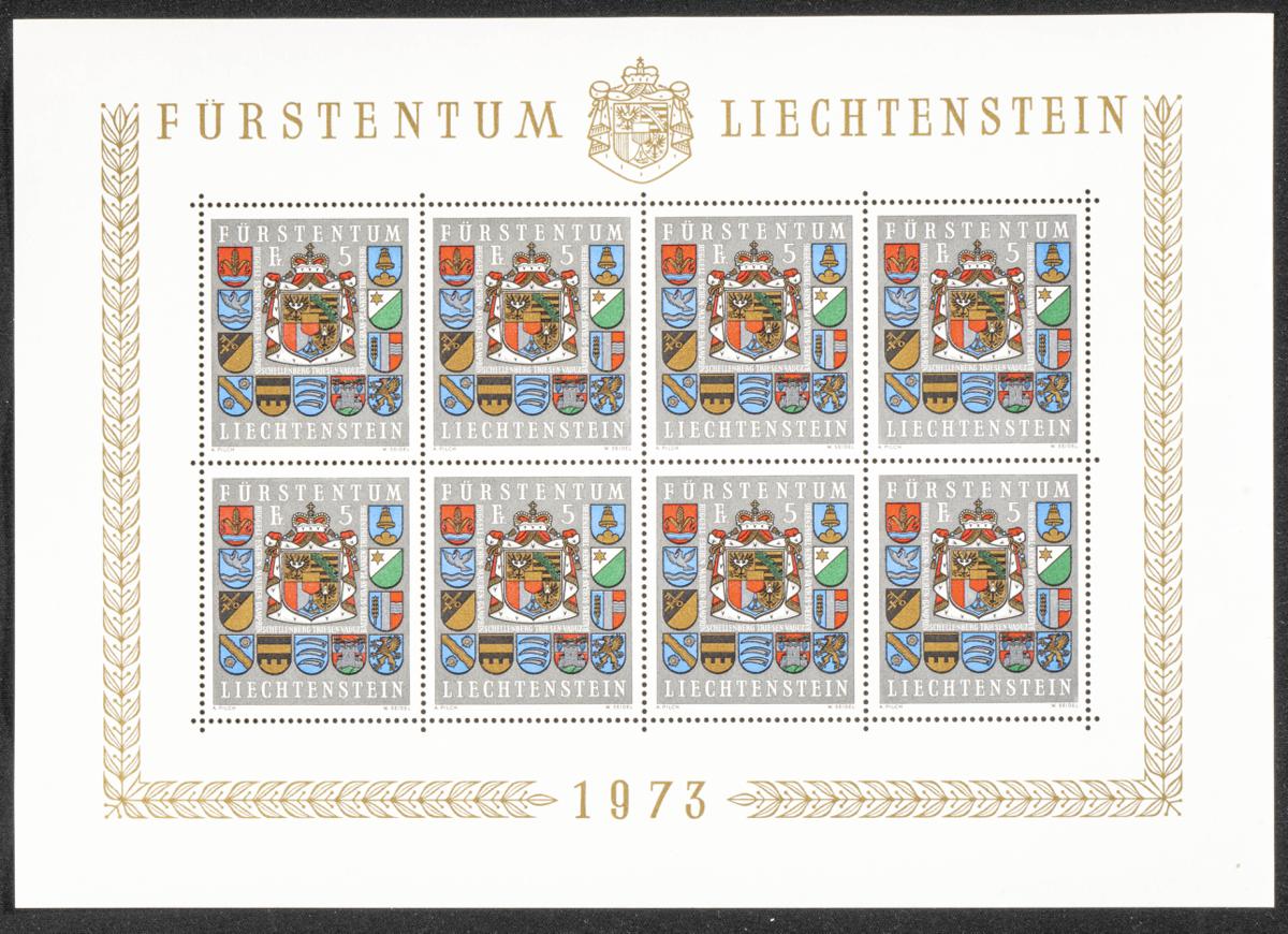 981 | Liechtenstein. Stock de Series y Sellos