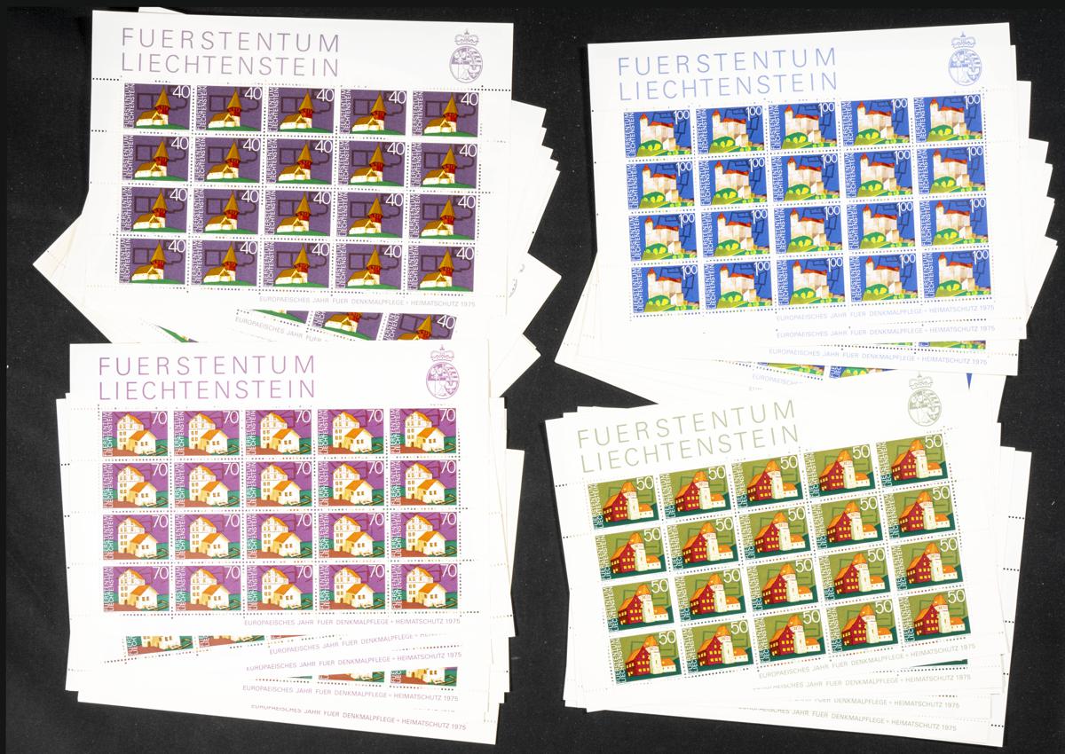984 | Liechtenstein. Stock de Series y Sellos
