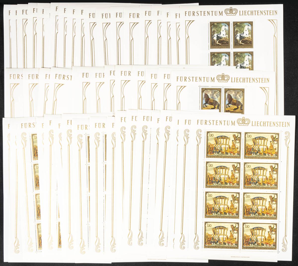 993 | Liechtenstein. Stock de Series y Sellos