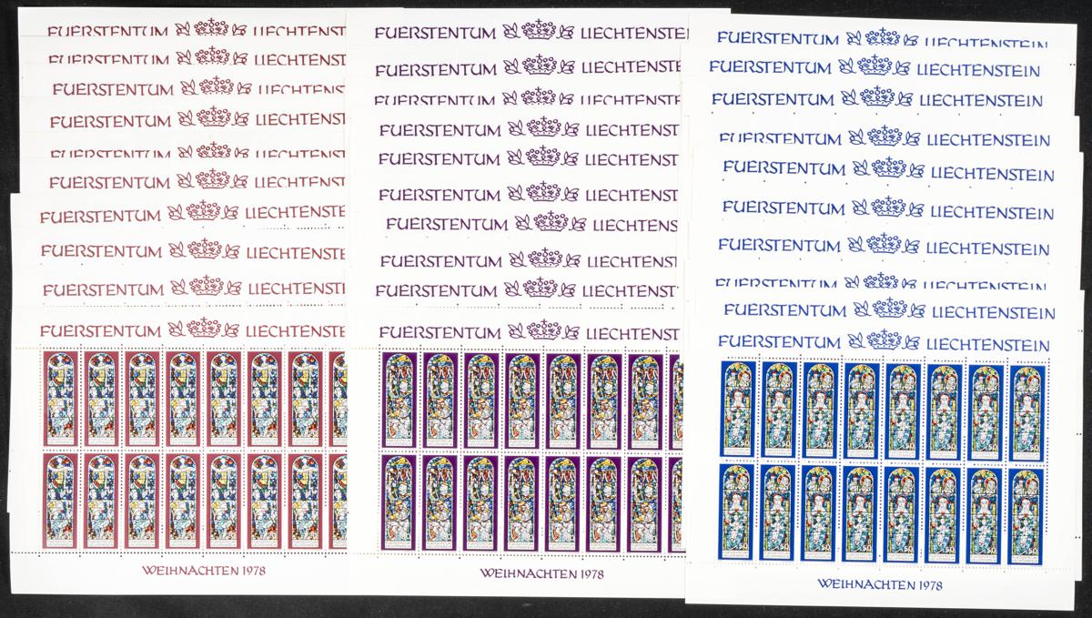994 | Liechtenstein. Stock de Series y Sellos