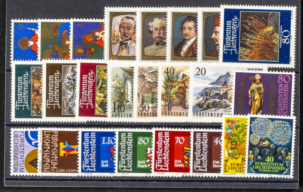 997 | Liechtenstein. Stock de Series y Sellos