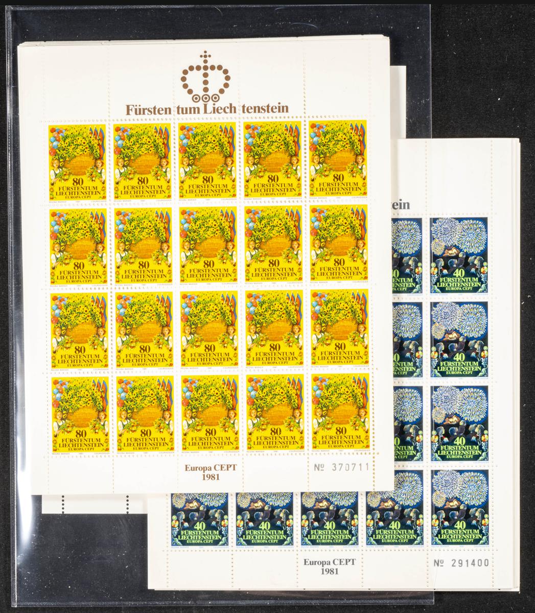 998 | Liechtenstein. Stock de Series y Sellos