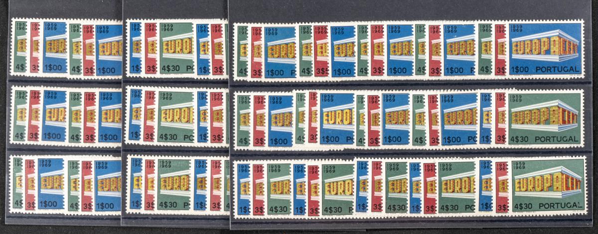 1050 | Portugal. Stock de Series y Sellos