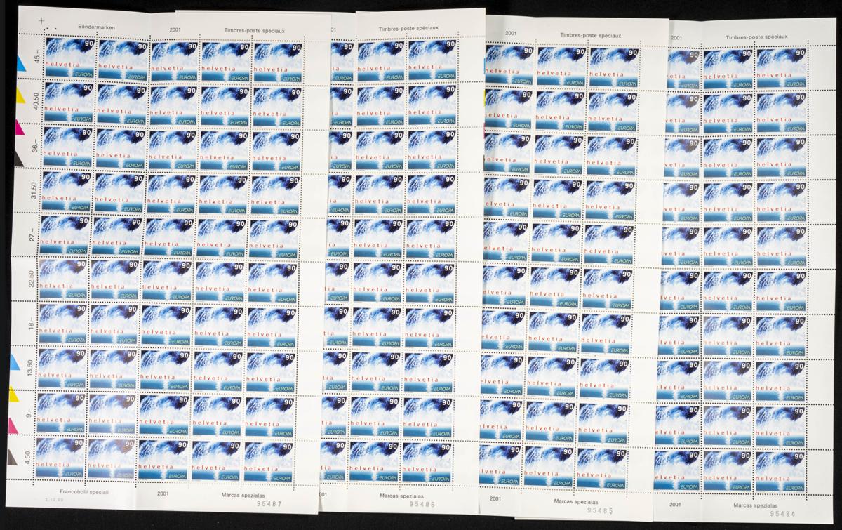 1129 | Switzerland. Sets and stamps stock