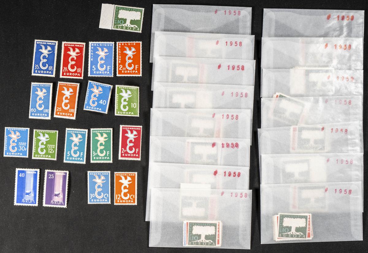 1189 | Theme Europa. Sets and stamps stock