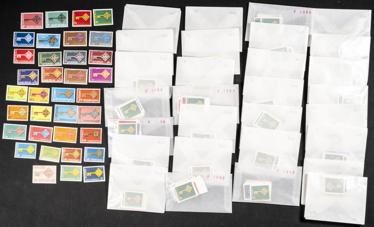 1195 | Theme Europa. Sets and stamps stock